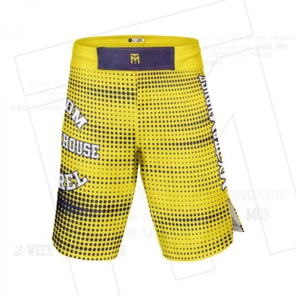 The custom Fighting Shorts is the perfect pair of shorts for the wearer’s next fight. With its comfortable fit, breathable fabric, and double-secure Velcro, they can be sure that their pants won’t fall down during training or competition. With its lightweight, quick-drying fabric, they won’t feel burdened by the product itself as it dries fast to gradually bring the sweat out of it. The sublimated print allows for intricate designs without any sort of colour or logo peeling it’s all embedded into the fabric to ensure fastness. 95% Polyester, 5% Elastane