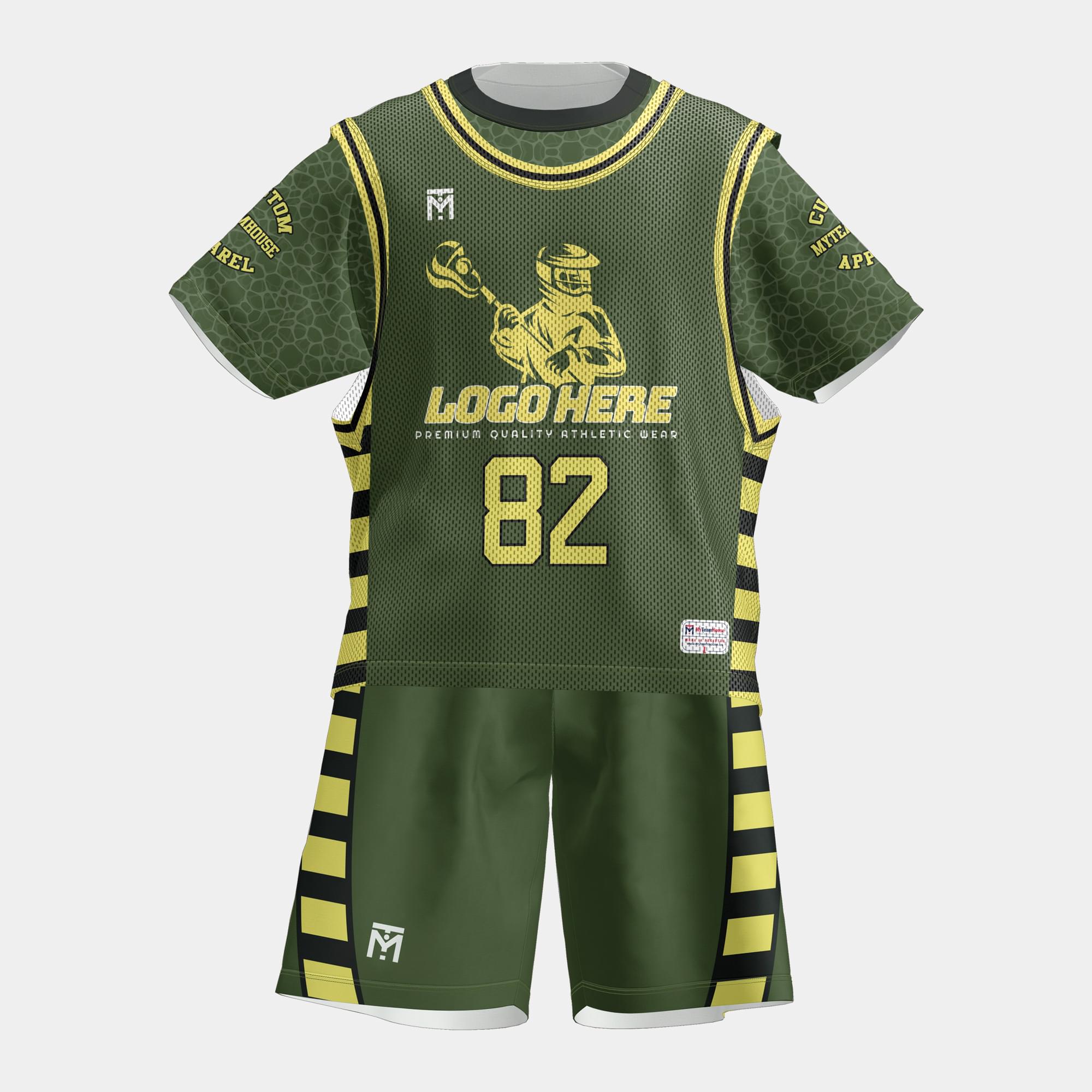 Design high-performance custom lacrosse uniforms tailored for your team’s style and needs. Whether you're a school, club, or league