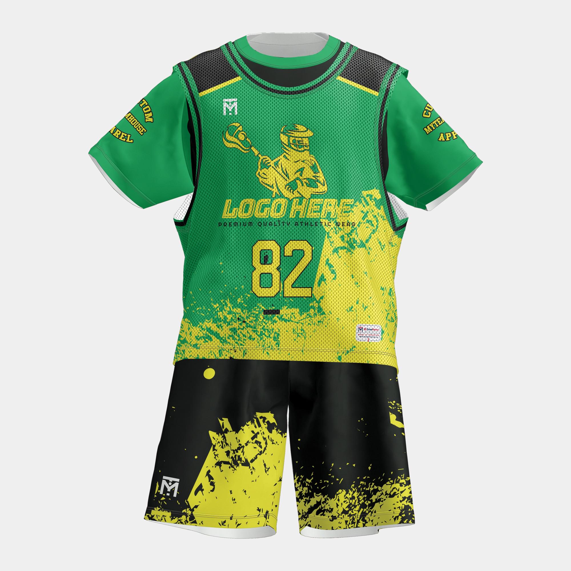 Design high-performance custom lacrosse uniforms tailored for your team’s style and needs. Whether you're a school, club, or league