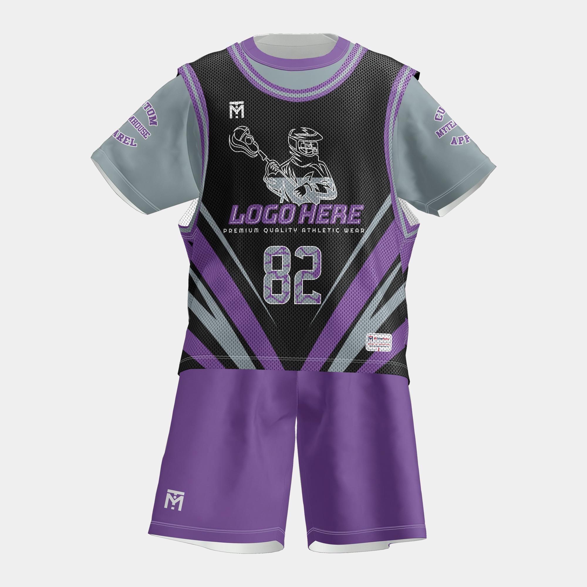 Design high-performance custom lacrosse uniforms tailored for your team’s style and needs. Whether you're a school, club, or league